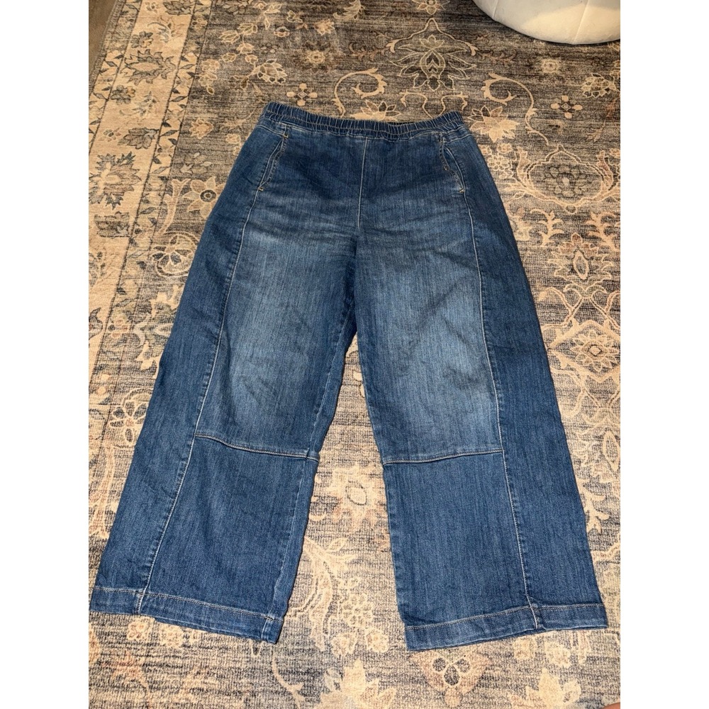 Pilcro Izzie Relaxed Pull On Barrel Jeans Anthropologie